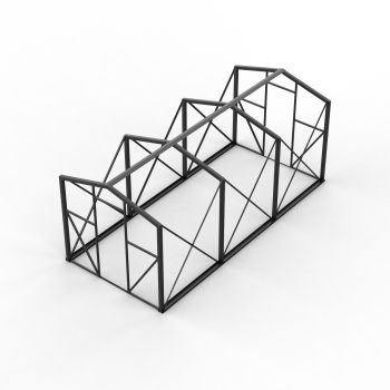 Steel frame Green house sldprt model