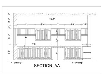 Ground Floor Kitchen Design Section .dwg_AA