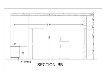 Ground Floor Kitchen Design Section .dwg_BB