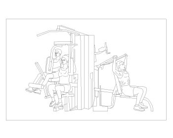 Gym Activities with Sports Equipment-11 .dwg