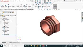 HC_Nut Guide Rod.sldprt 3D CAD Model
