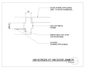 HM Screen at HM Door Jamb .dwg