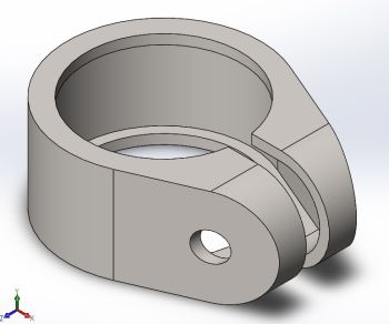 Handle Bar Clamp solidworks model