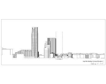 High Rise Buildings Combined Elevation .dwg_1