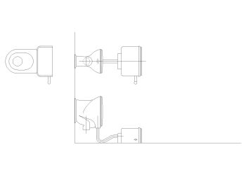 High Tank Toilet Plan, Elevation & Section .dwg_1