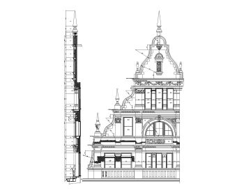 Historical Mosque-Detailed Elevation .dwg