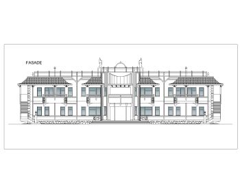 Hotel Design Front Elevation .dwg_AA
