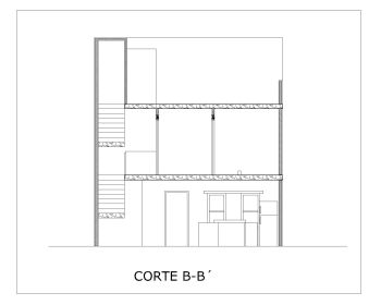 House Double Height 2D Sectional View .dwg-7