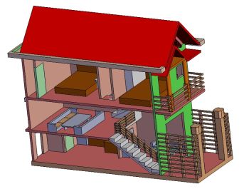 House Plan-3 Solid works