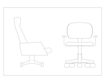 Hydraulic Chairs for Office .dwg_1