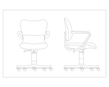 Hydraulic Chairs for Office .dwg_3