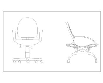 Hydraulic Chairs for Office .dwg_4