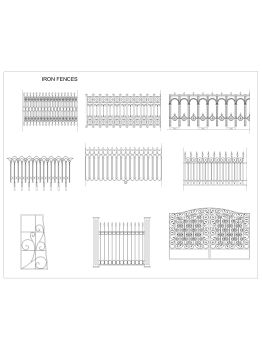 Iron fence for Security walls or Safety to House_5 .dwg