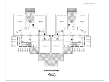 Indian Style Villa House Design First Floor Plan .dwg