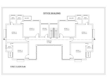 Industrial Office Building Design FF Plan .dwg_2