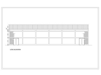 Industrial Production Hall Design Elevation .dwg_2