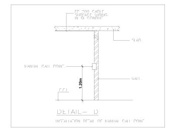 Installation Detail of Manual Call Point .dwg