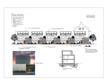 Irish (Ireland) Duplex Apartments New Existing and Proposed Design Elevation .dwg-1