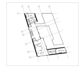 Irregular Shape Multistoried House Design Layout Plan .dwg-4