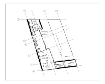 Irregular Shape Multistoried House Design Layout Plan .dwg-5