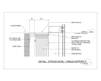 Isometric Plan of Atrium Grille Support .dwg-1