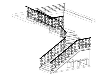 Isometric Views of Spiral Stairs Design .dwg-2