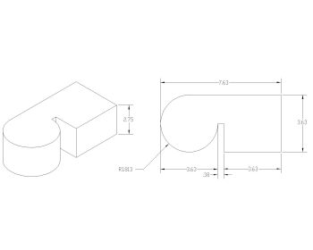 Isometric Views with Sectional Details of Concrete Work .dwg-30