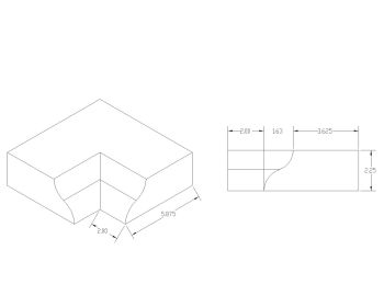 Isometric Views with Sectional Details of Concrete Work .dwg-60
