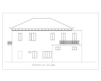 Italy House Design Elevation .dwg_1