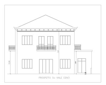 Italy House Design Elevation .dwg_2