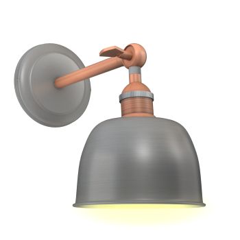 Pewter and copper wall light 3DS Max model & FBX