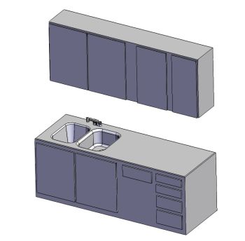 Kitchen Cabinet-1 solidworks