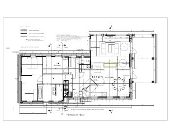 Korean House Design with High Trusses Roof Layout Plan .dwg