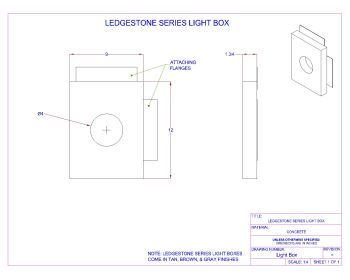 Ledgestone series Light Box .dwg