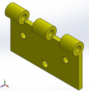 Lefthand side link for Hinge Solidworks model