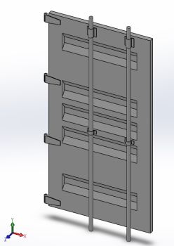 Left-side door Solidworks model