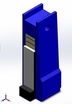 Leg Lower Left Solidworks model
