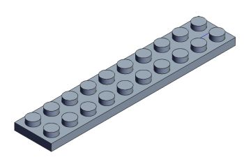 Lego Brick-004 Solidworks model