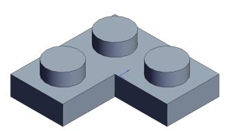 Lego Brick-011 Solidworks model