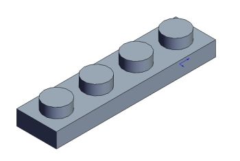 Lego Brick-013 Solidworks model