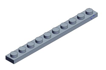 Lego Brick-016 Solidworks model