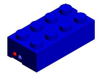 Lego Brick-132a Solidworks model