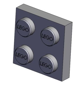 Lego Piece Solidworks model