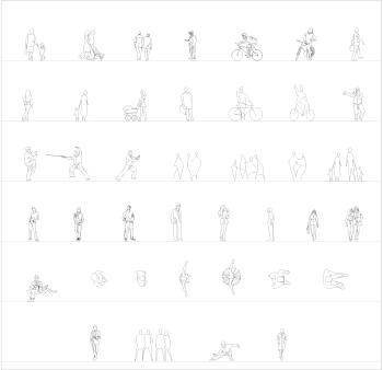 Leisure people CAD collection dwg