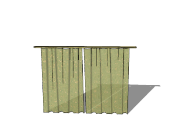 Light green vintage curtains  (115) skp