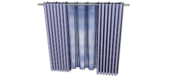 Light violet curtains(122) skp