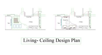 Living Ceiling Design Plan dwg.
