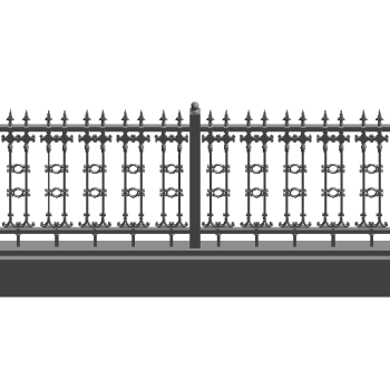  Living Office-Wrought Iron Railing-Based on Wire revit family