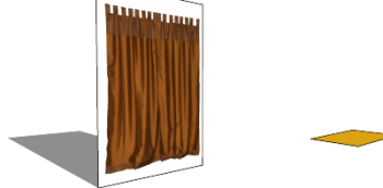 Long brown curtains(121) skp