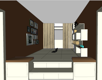 Дизайн комнаты лотф в японском стиле skp